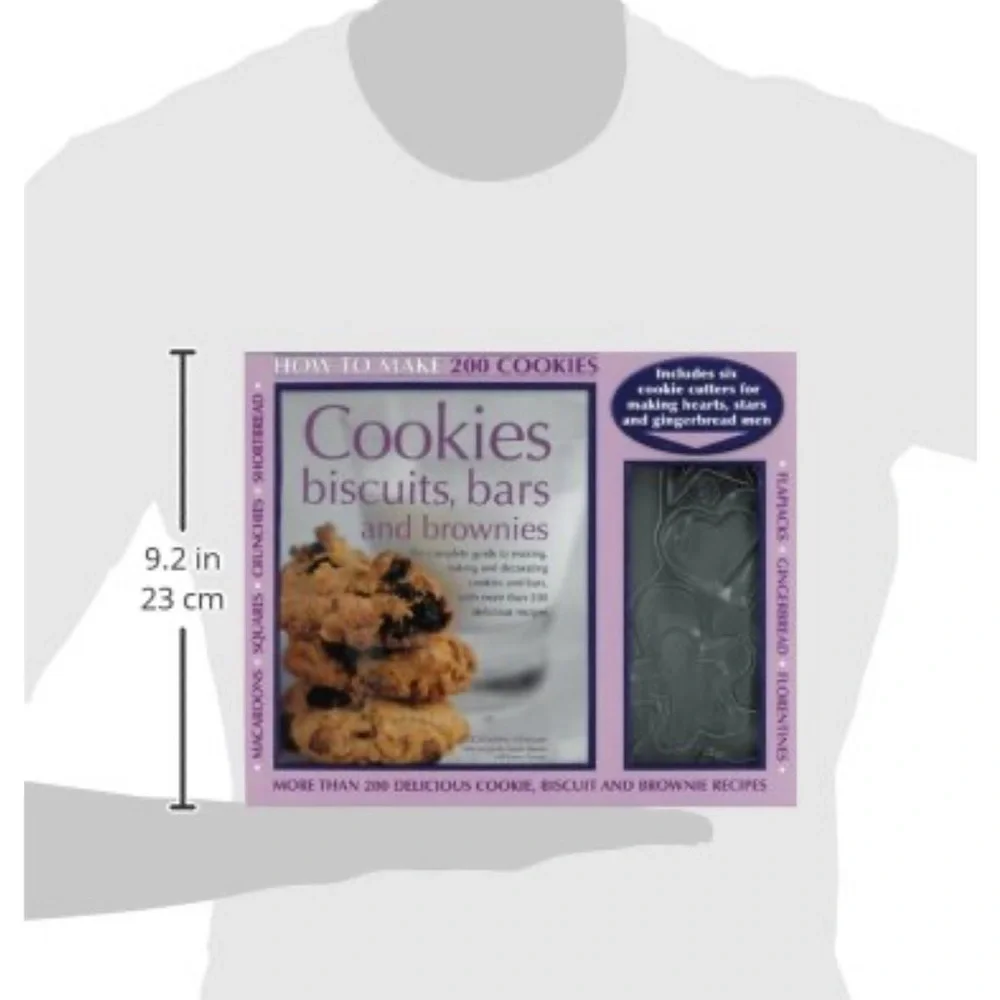 NWT Cookie Cutter Set + Recipe Book Baking Kit DIY Hearts Stars Gingerbread Man